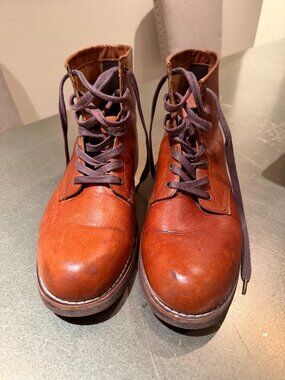 Express Men's Lace-Up Fashion Boots Brown 10.5